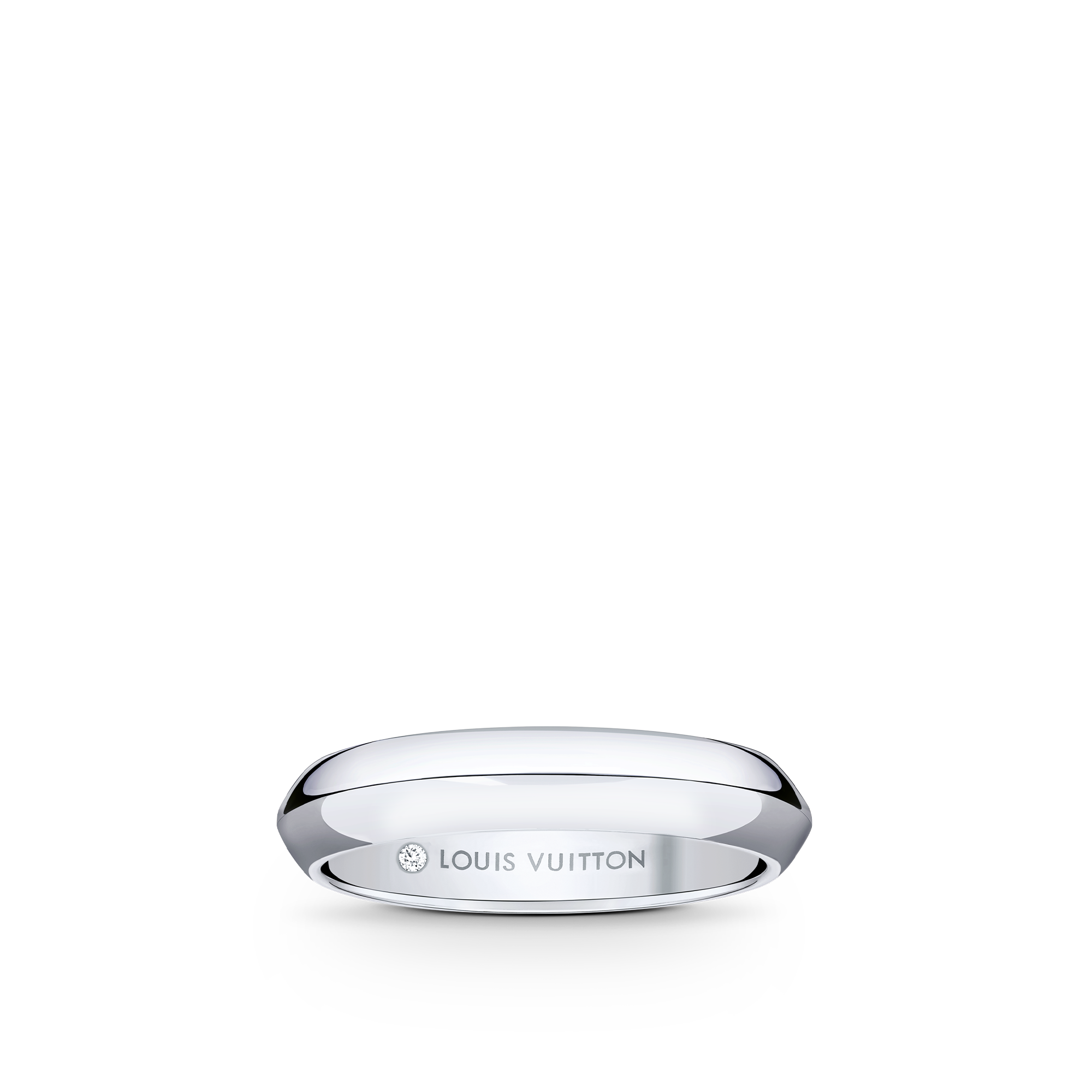 LV Diamonds 4mm Wedding Band, Platinum  in Jewellery's Categories Wedding Bands collections by Louis Vuitton (Product zoom)